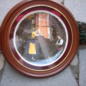 Picture Rockwell Framed Plate The Marriage License